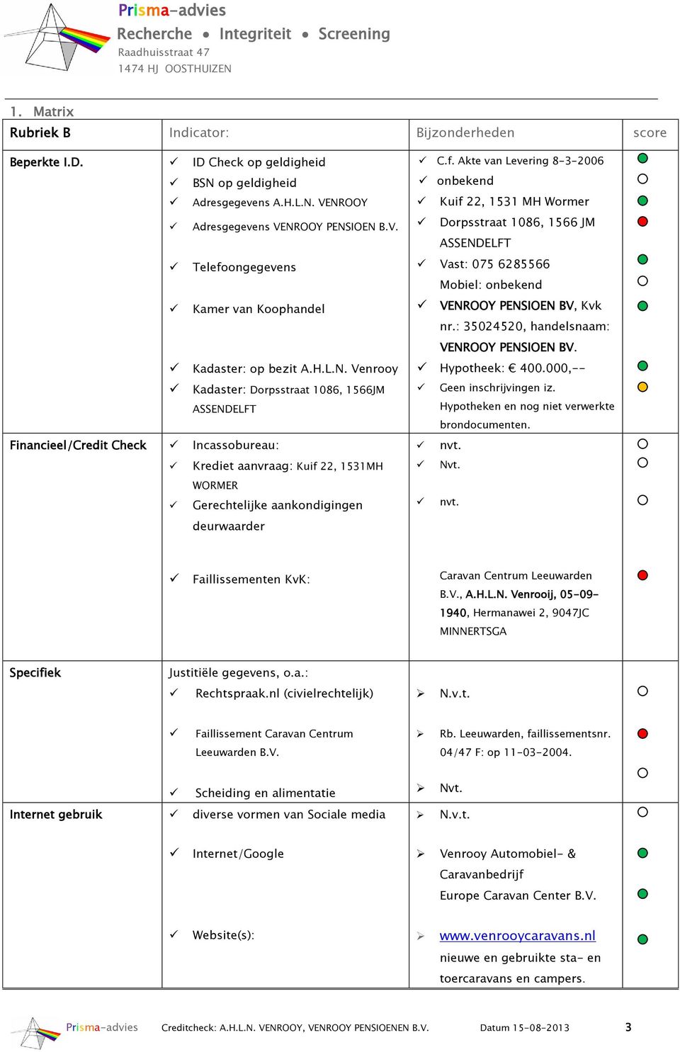 22, 1531MH WORMER Gerechtelijke aankondigingen deurwaarder C.f.