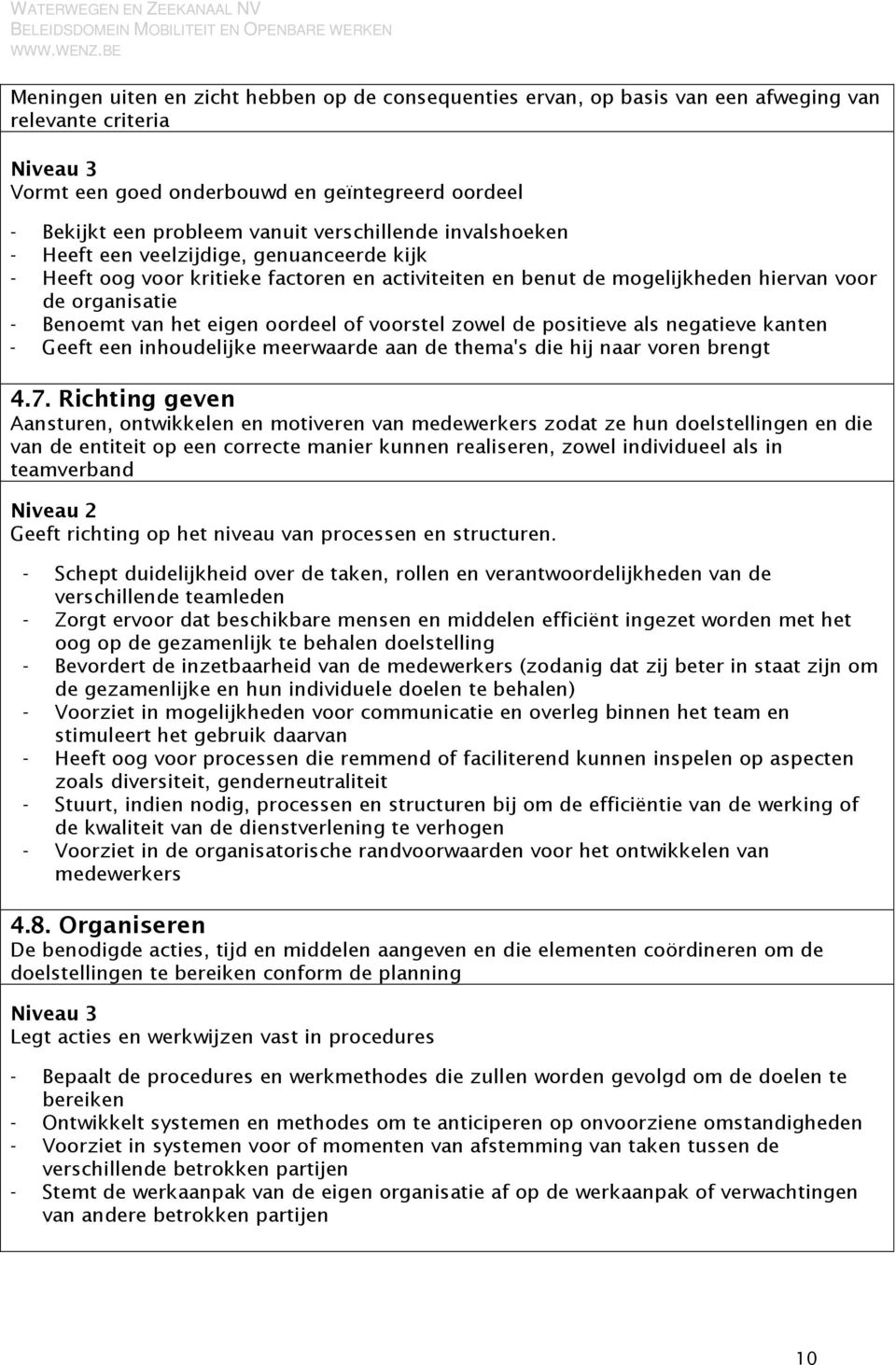 oordeel of voorstel zowel de positieve als negatieve kanten - Geeft een inhoudelijke meerwaarde aan de thema's die hij naar voren brengt 4.7.