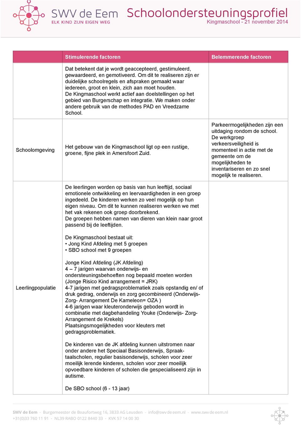 De Kingmaschool werkt actief aan doelstellingen op het gebied van Burgerschap en integratie. We maken onder andere gebruik van de methodes PAD en Vreedzame School.