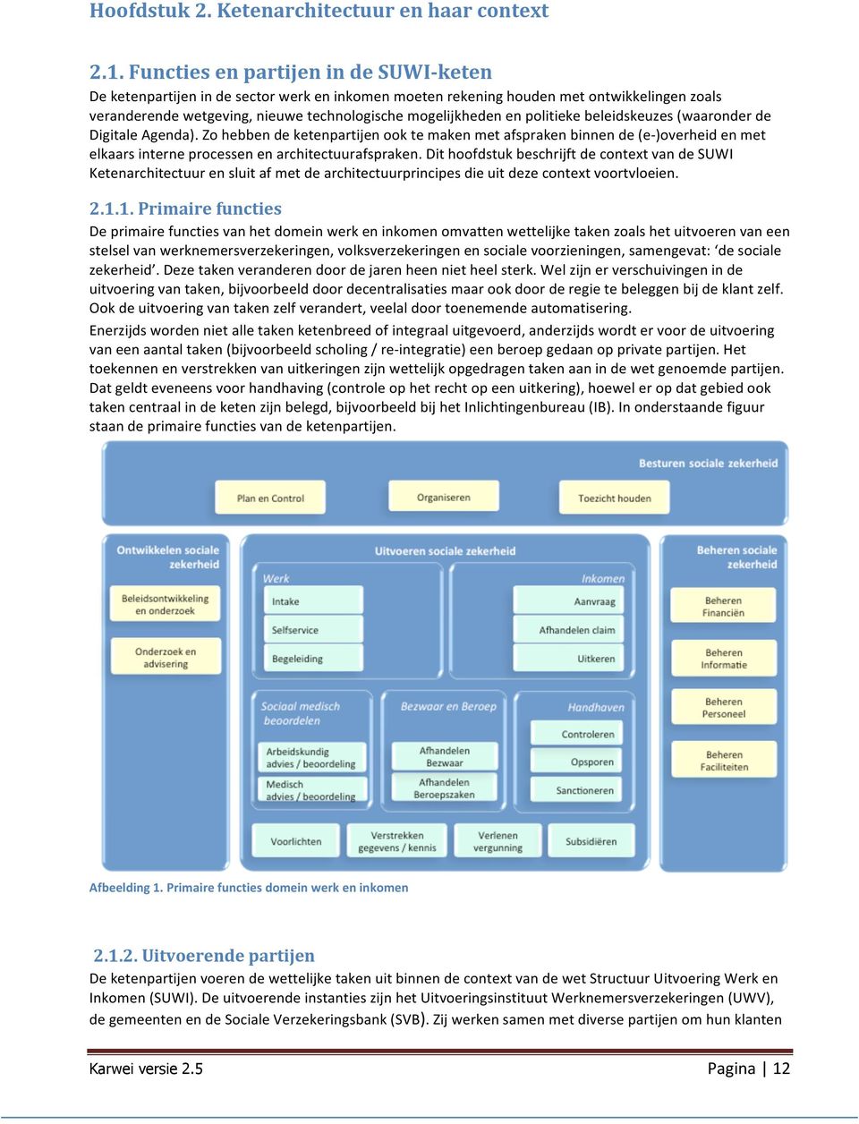 politieke beleidskeuzes (waaronder de Digitale Agenda). Zo hebben de ketenpartijen ook te maken met afspraken binnen de (e- )overheid en met elkaars interne processen en architectuurafspraken.