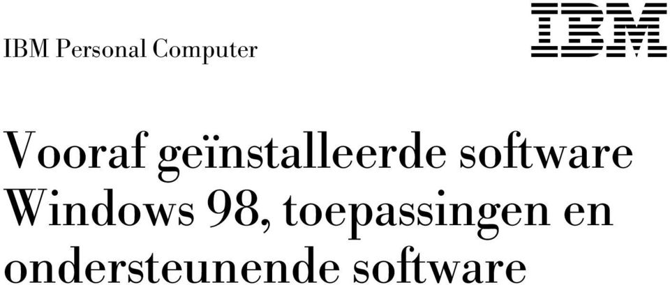 software Windows 98,