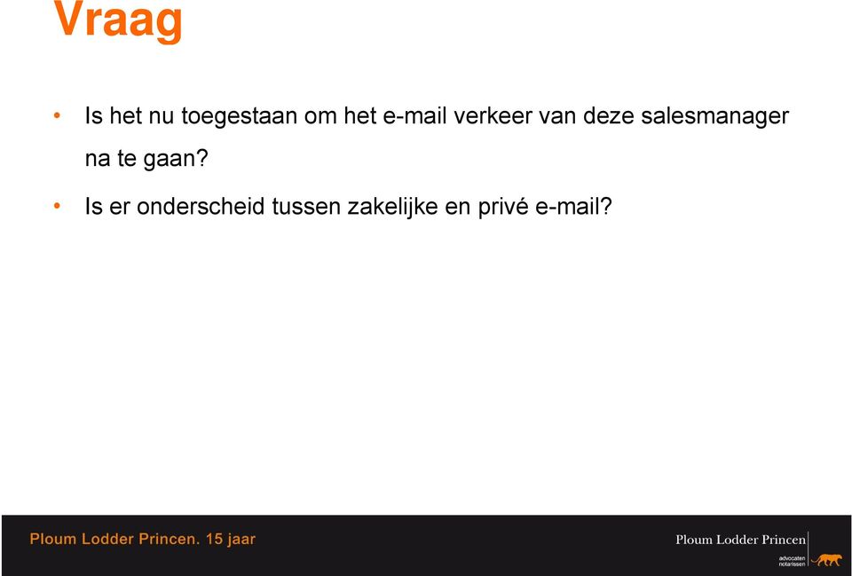 salesmanager na te gaan?