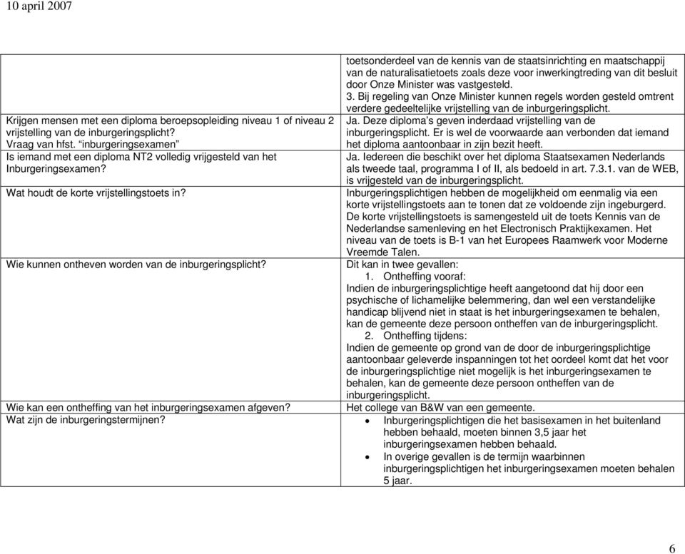 toetsonderdeel van de kennis van de staatsinrichting en maatschappij van de naturalisatietoets zoals deze voor inwerkingtreding van dit besluit door Onze Minister was vastgesteld. 3.