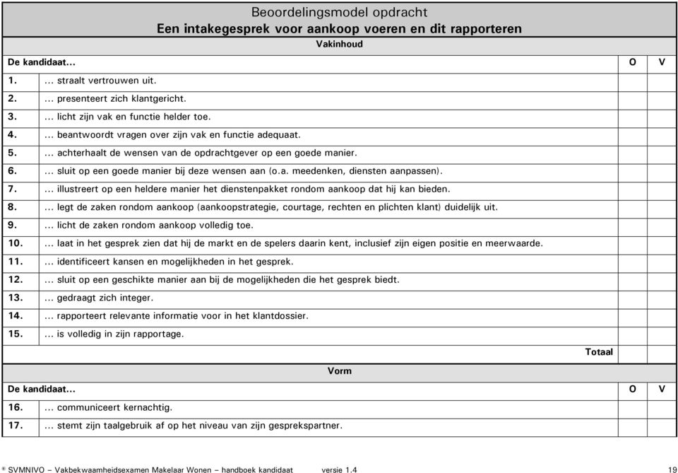 ... sluit op een goede manier bij deze wensen aan (o.a. meedenken, diensten aanpassen). 7.... illustreert op een heldere manier het dienstenpakket rondom aankoop dat hij kan bieden. 8.