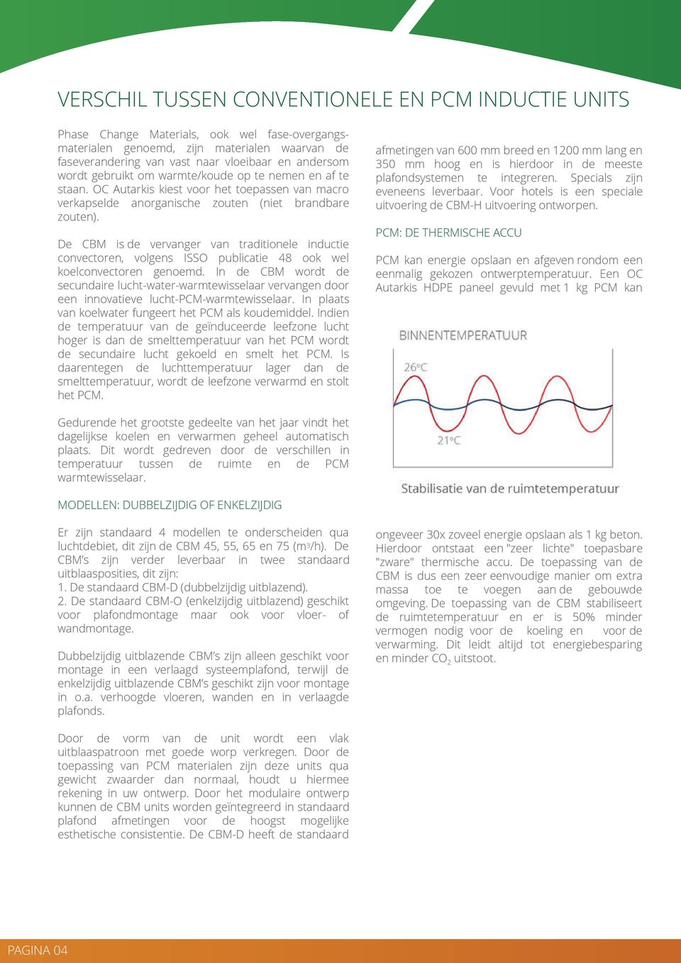 De CBM is de vervanger van traditionele inductie convectoren, volgens ISSO publicatie 48 ook wel koelconvectoren genoemd.