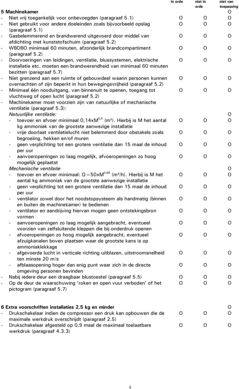 2) - Doorvoeringen van leidingen, ventilatie, blussystemen, elektrische installatie etc. moeten een brandwerendheid van minimaal 60 minuten bezitten (paragraaf 5.