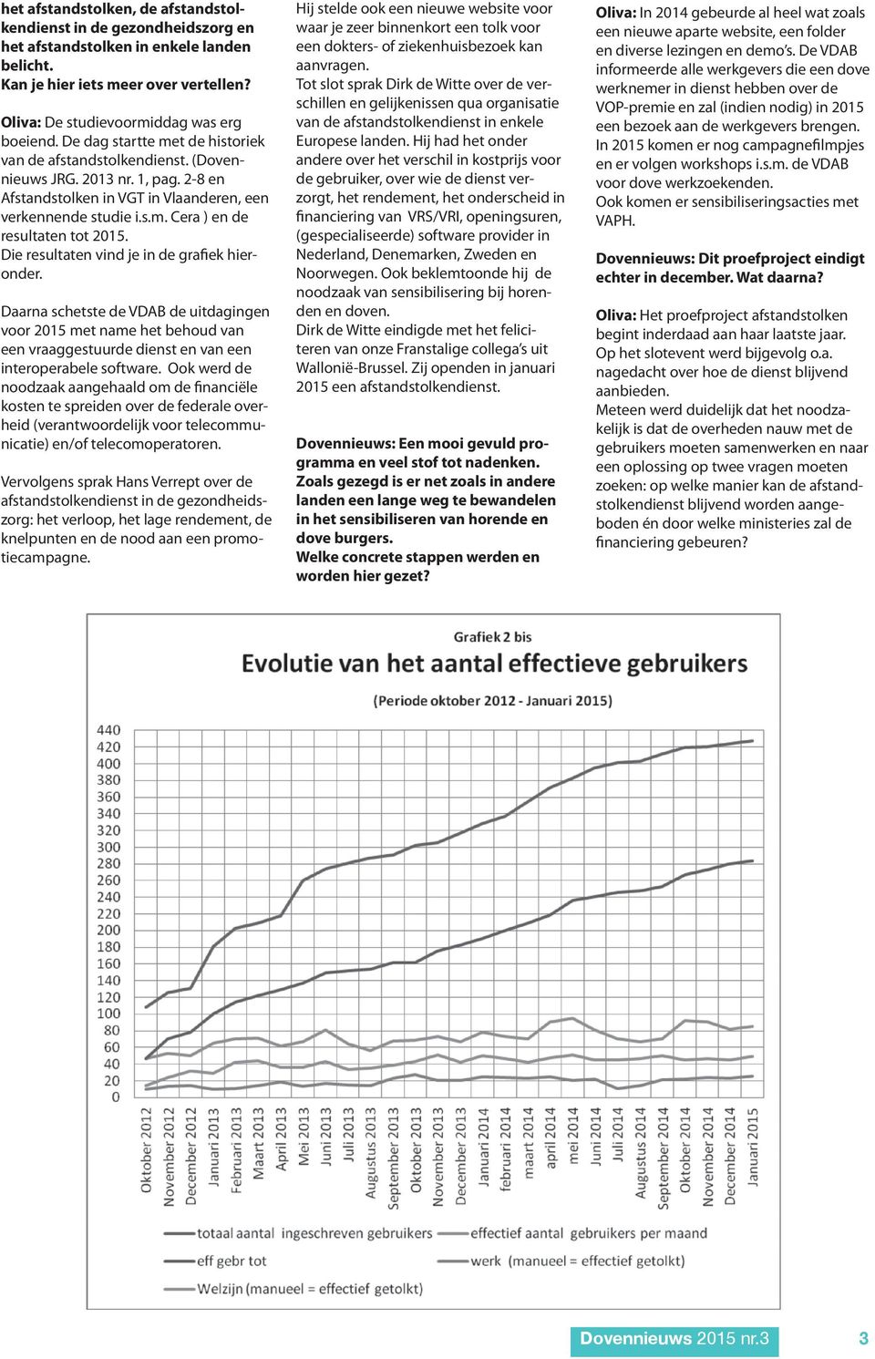 Die resultaten vind je in de grafiek hieronder. Daarna schetste de VDAB de uitdagingen voor 2015 met name het behoud van een vraaggestuurde dienst en van een interoperabele software.