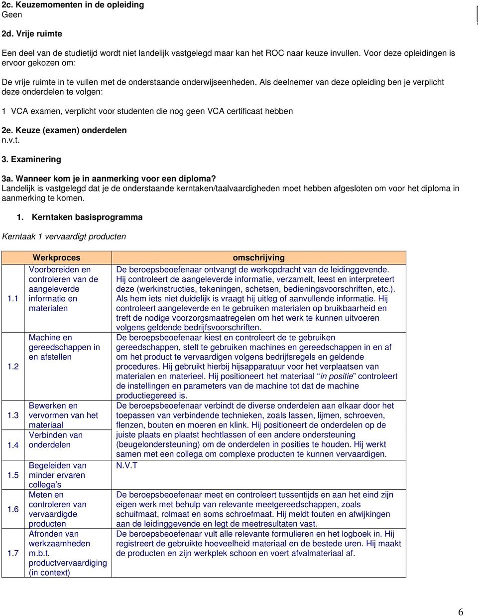 nvt 3 Examinering 3a Wanneer kom je in aanmerking voor e diploma?