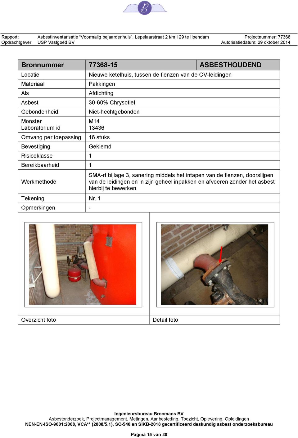 Niet-hechtgebonden M14 13436 16 stuks Geklemd Tekening Nr.