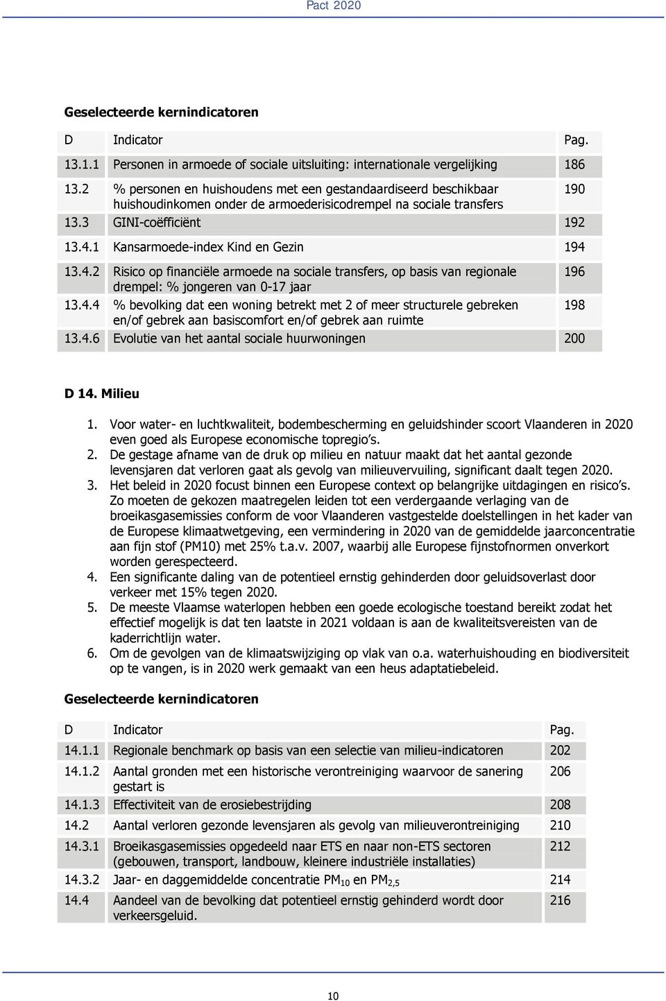 1 Kansarmoede-index Kind en Gezin 194 13.4.2 Risico op financiële armoede na sociale transfers, op basis van regionale 196 drempel: % jongeren van 0-17 jaar 13.4.4 % bevolking dat een woning betrekt met 2 of meer structurele gebreken 198 en/of gebrek aan basiscomfort en/of gebrek aan ruimte 13.