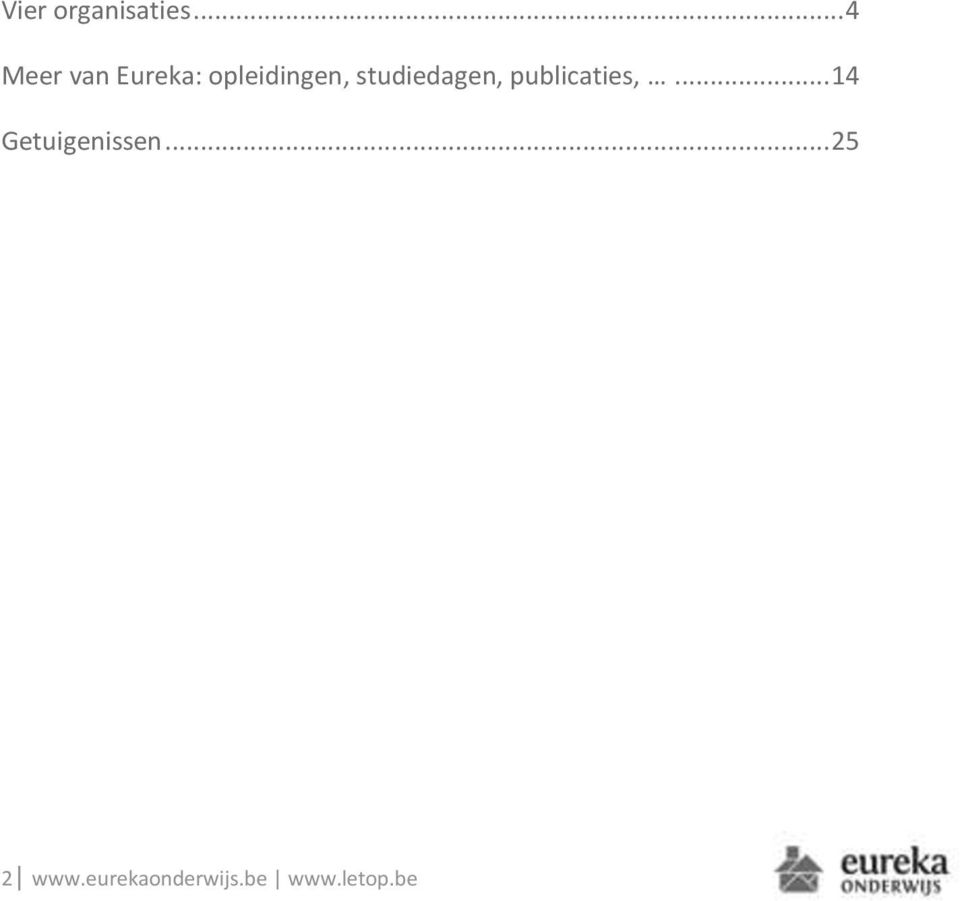 studiedagen, publicaties,.