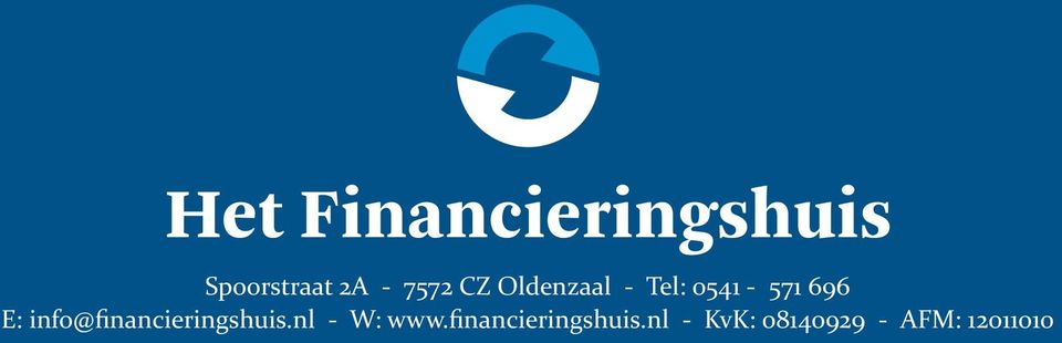 info@financieringshuis.nl - W: www.