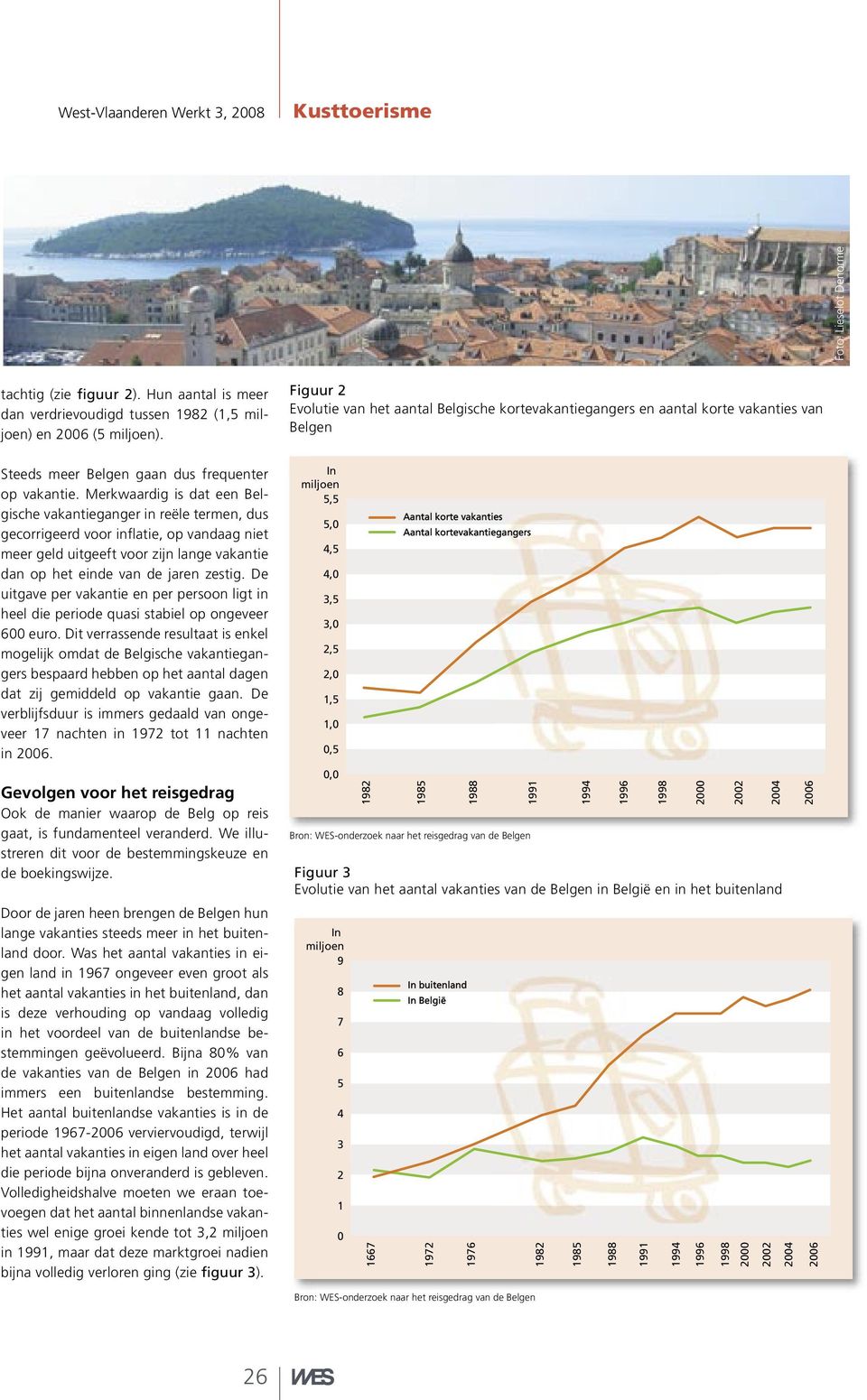 De uitgave per vakantie en per persoon ligt in heel die periode quasi stabiel op ongeveer 6 euro.