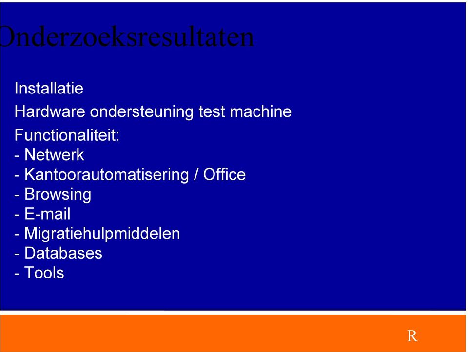 -Netwerk - Kantoorautomatisering / Office