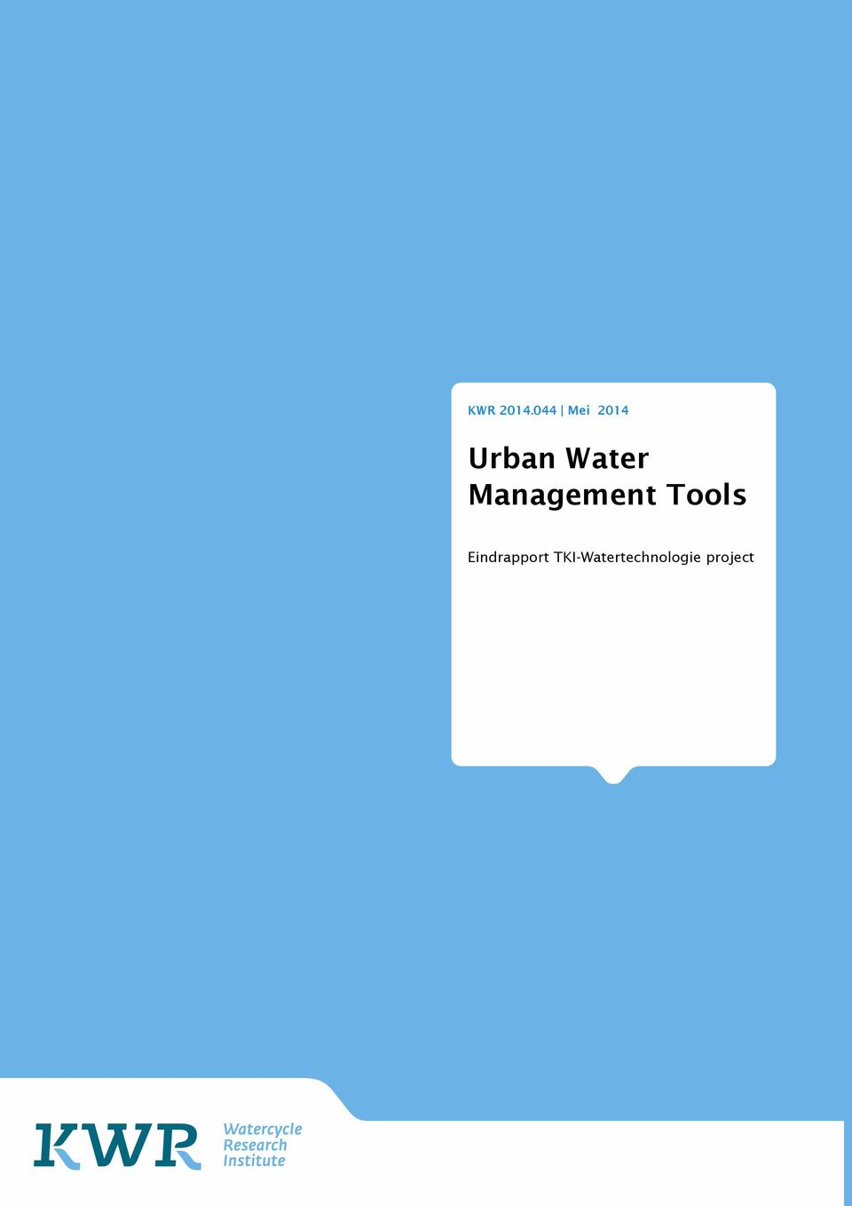 Water Management Tools