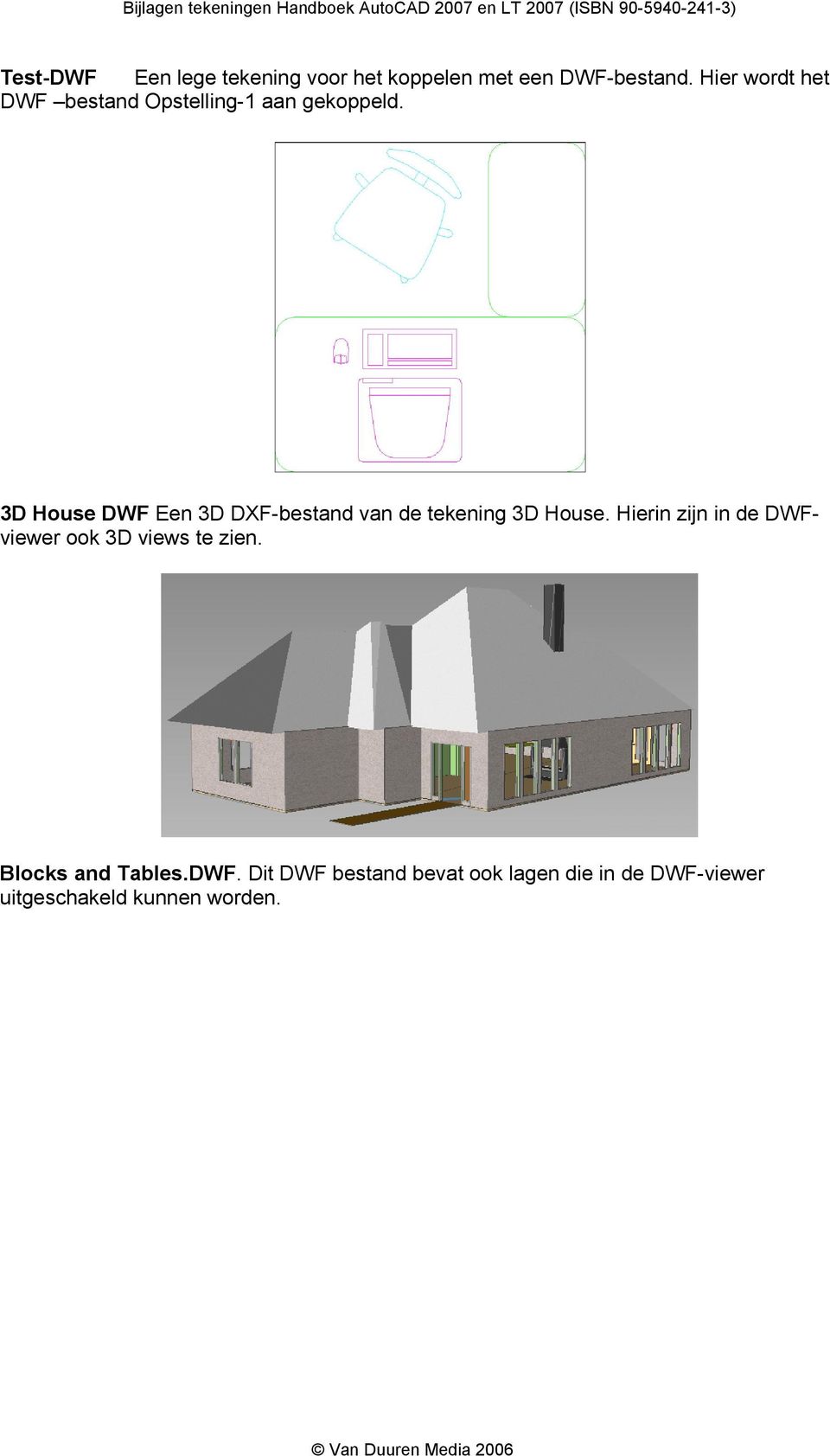 3D House DWF Een 3D DXF-bestand van de tekening 3D House.