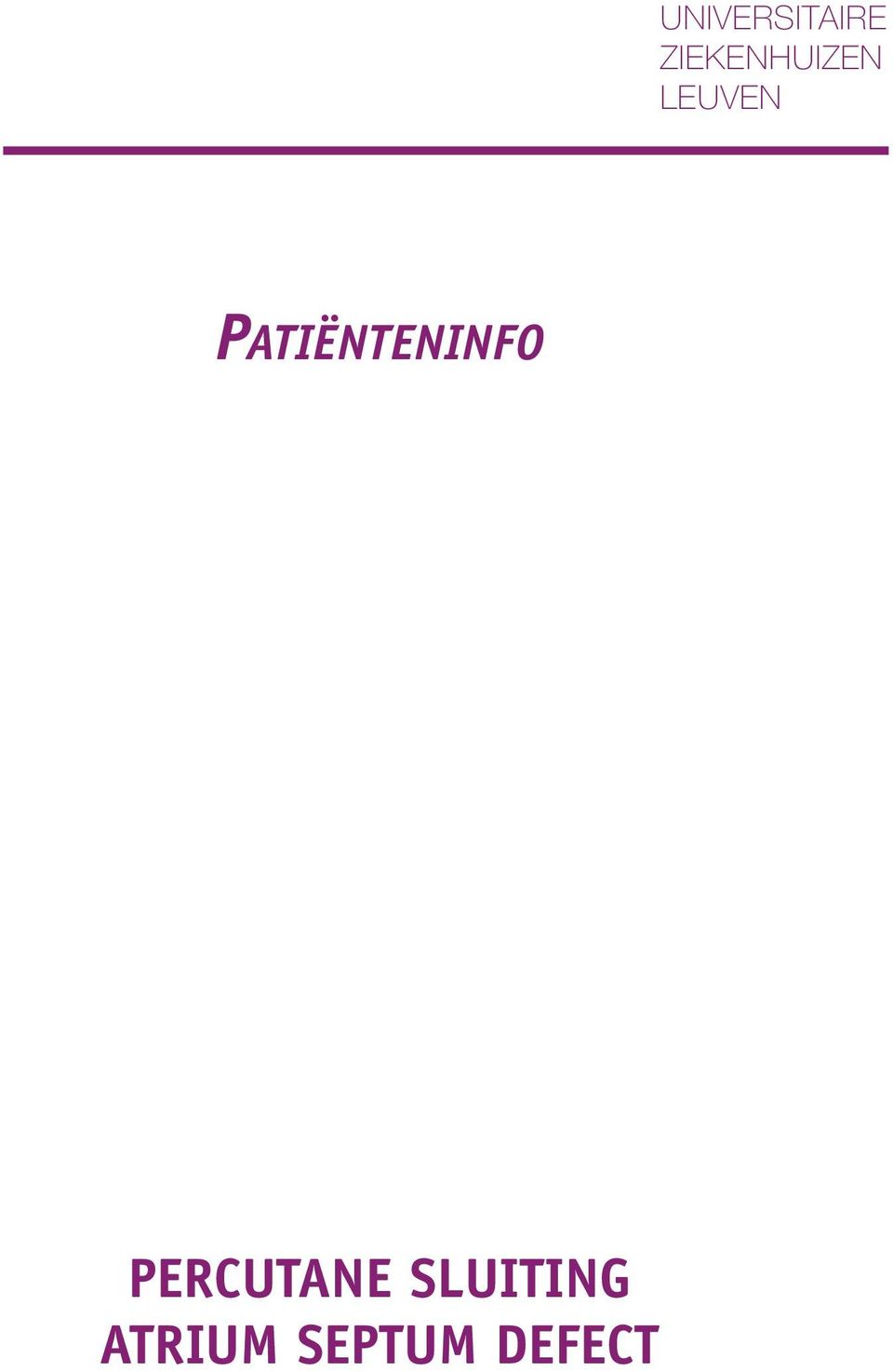 PATIËNTENINFO