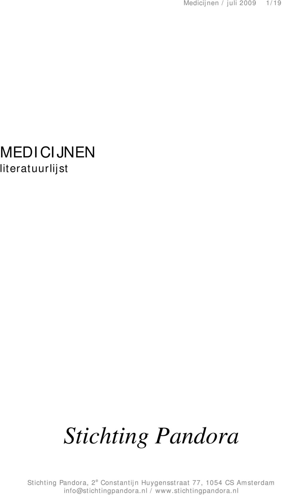 MEDICIJNEN