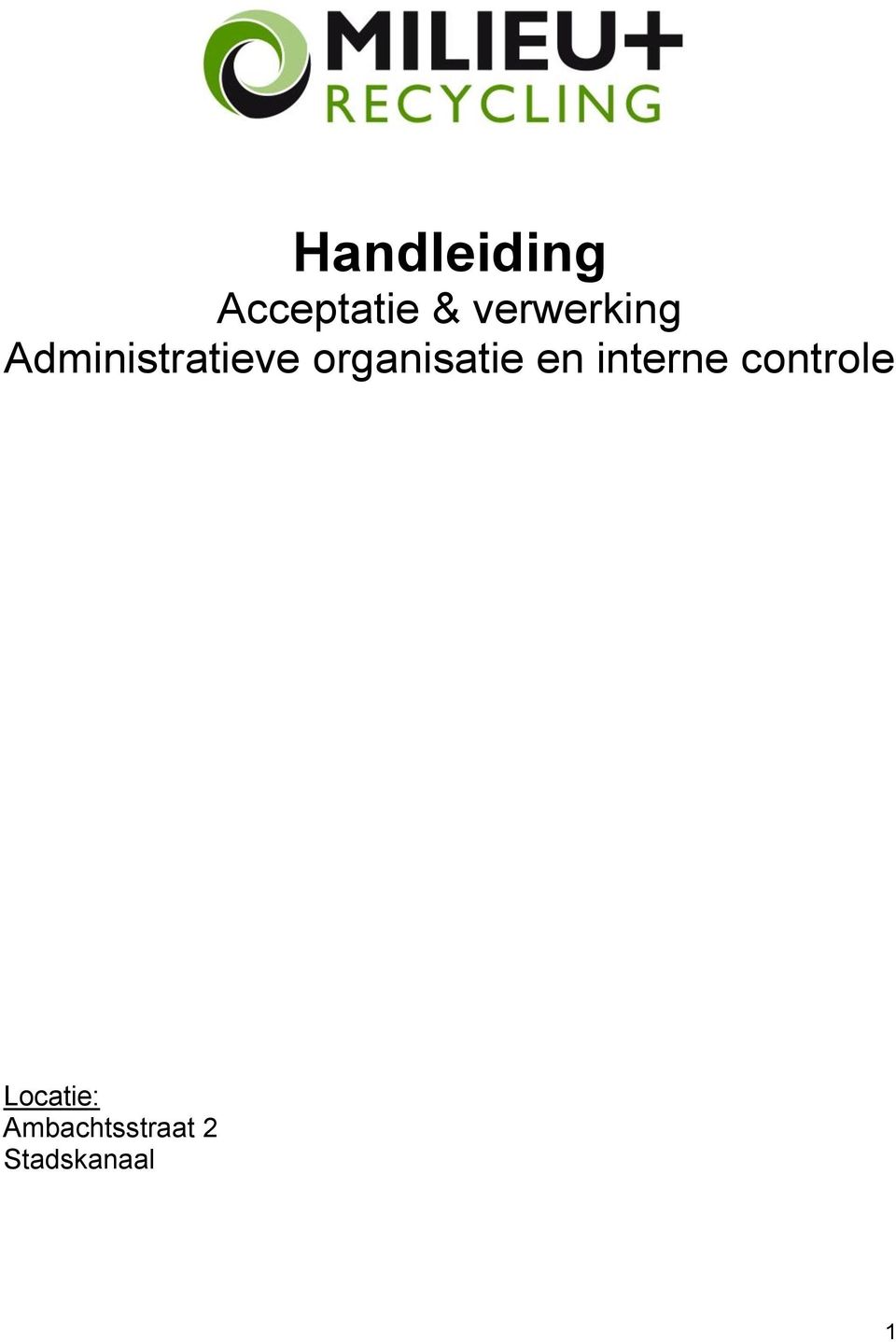 organisatie en interne