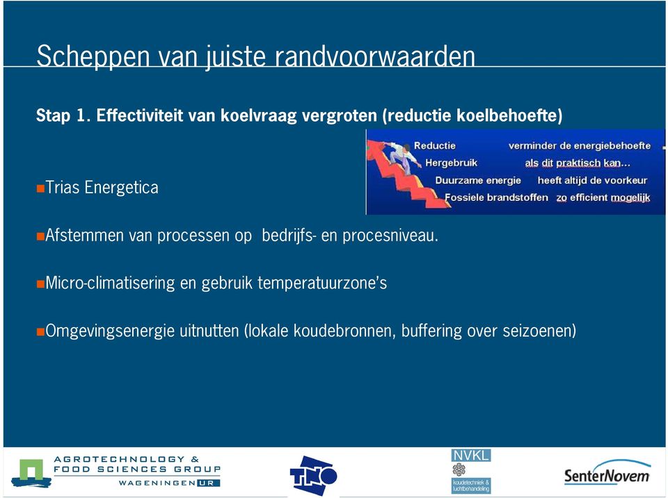 Energetica Afstemmen van processen op bedrijfs en procesniveau.