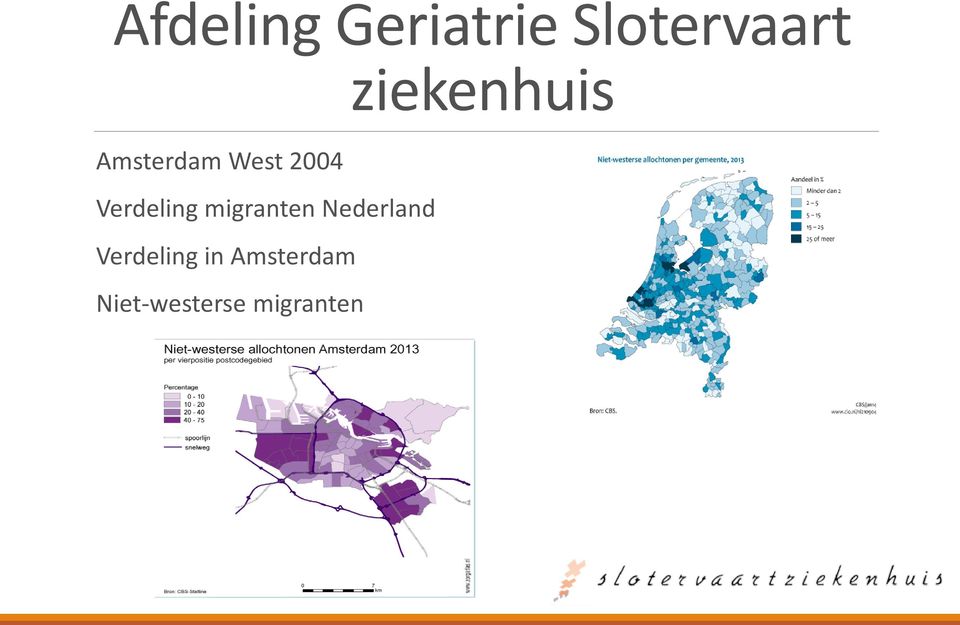 Verdeling migranten Nederland