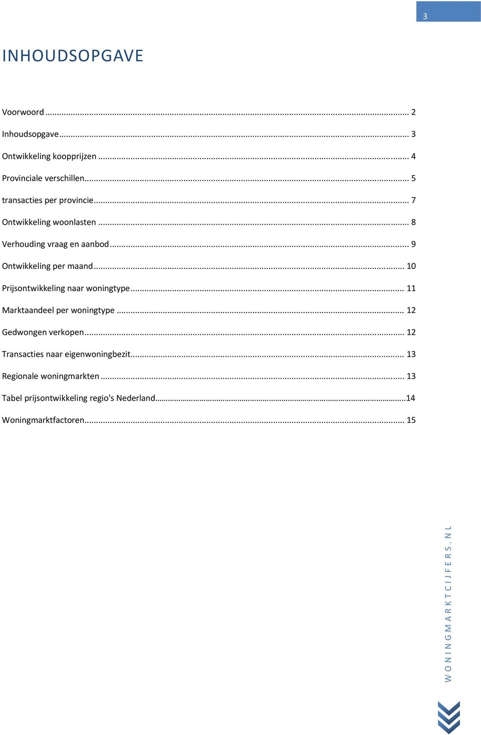 .. 10 Prijsontwikkeling naar woningtype... 11 Marktaandeel per woningtype... 12 Gedwongen verkopen.