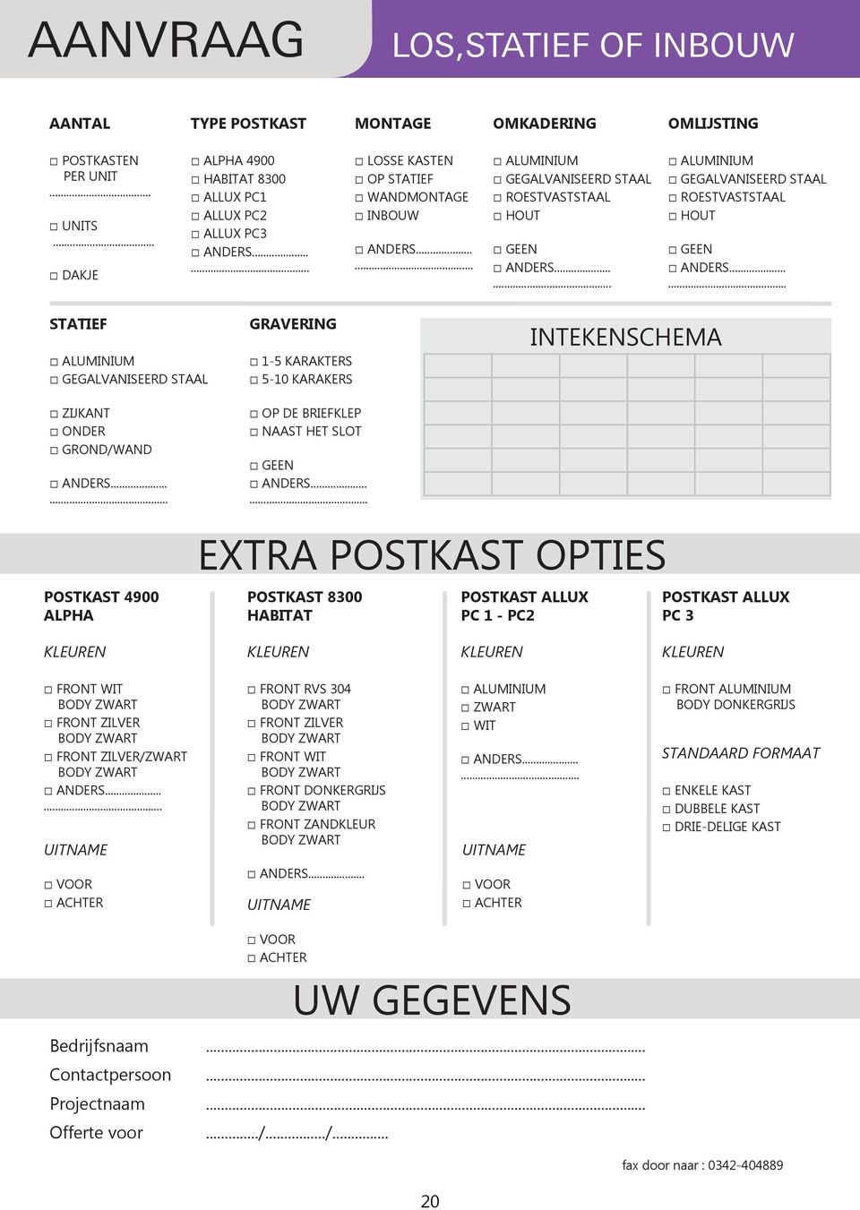 ROESTVASTSTAAL HOUT GEEN STATIEF ALUMINIUM GEGALVANISEERD STAAL ZIJKANT ONDER GROND/WAND GRAVERING 1-5 KARAKTERS 5-10 KARAKERS OP DE BRIEFKLEP NAAST HET SLOT GEEN INTEKENSCHEMA POSTKAST 4900 ALPHA