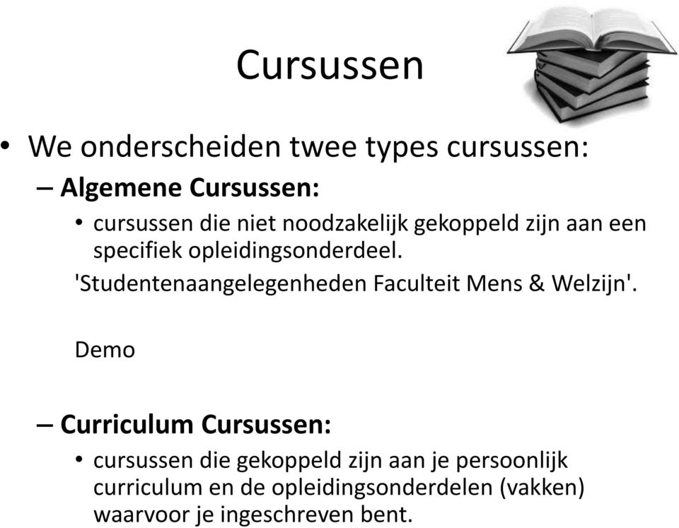 'Studentenaangelegenheden Faculteit Mens & Welzijn'.