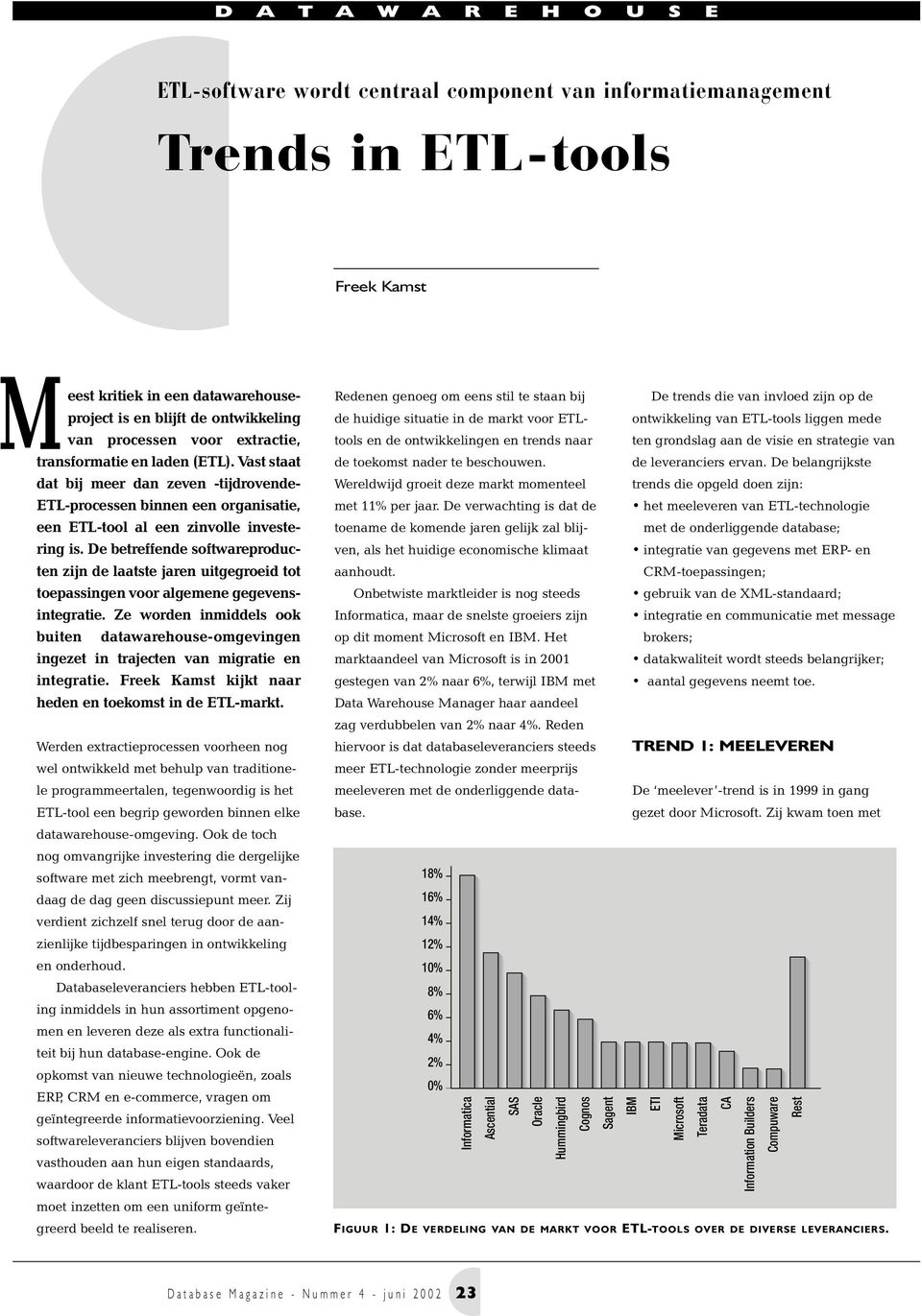 De betreffende softwareproducten zijn de laatste jaren uitgegroeid tot toepassingen voor algemene gegevensintegratie.