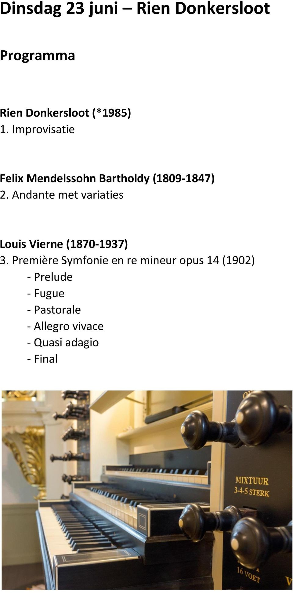 Andante met variaties Louis Vierne (1870-1937) 3.