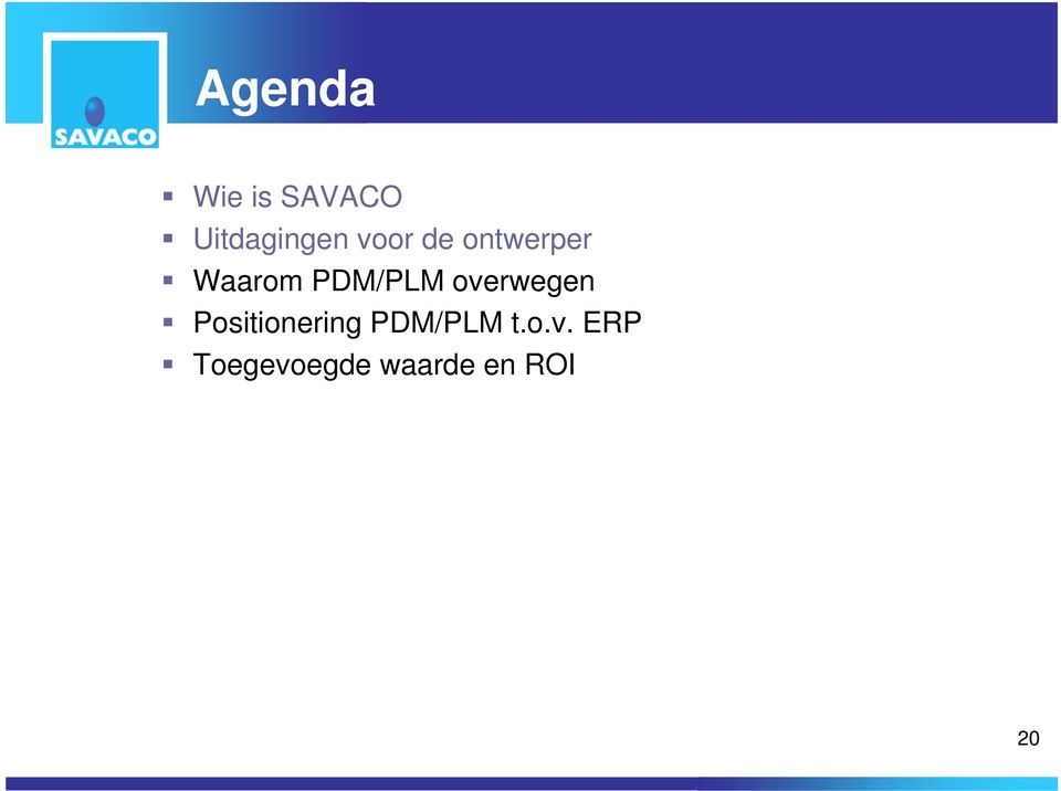 overwegen Positionering PDM/PLM t.