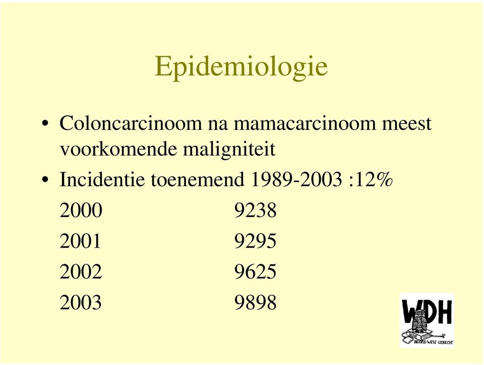 maligniteit Incidentie toenemend