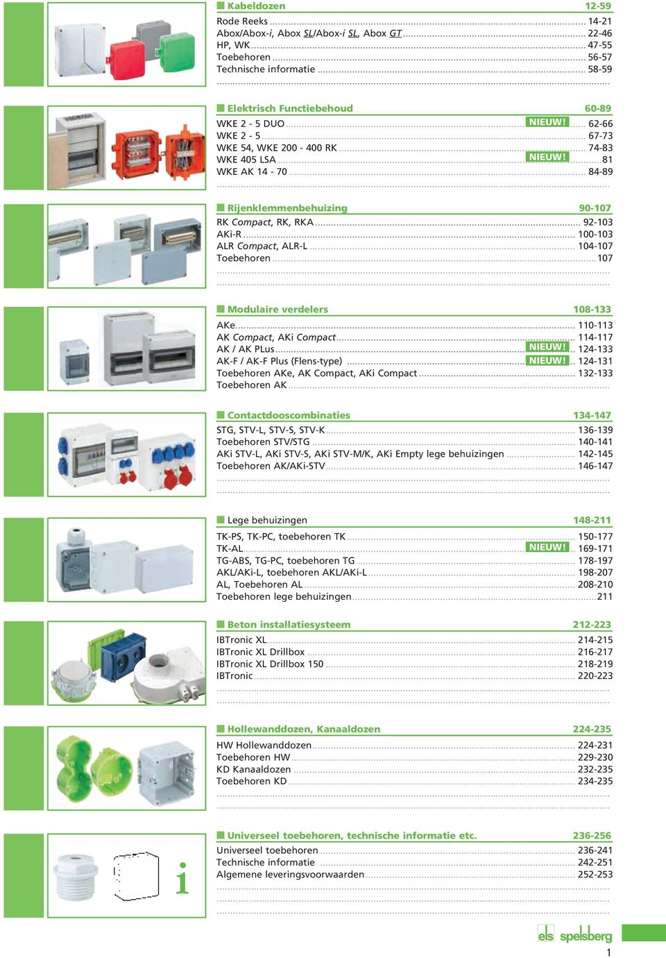 .. 100-103 ALR Compact, ALR-L... 104-107 Toebehoren...107...... Modulaire verdelers 108-133 AKe... 110-113 AK Compact, AKi Compact... 114-117 AK / AK PLus... NIEUW!