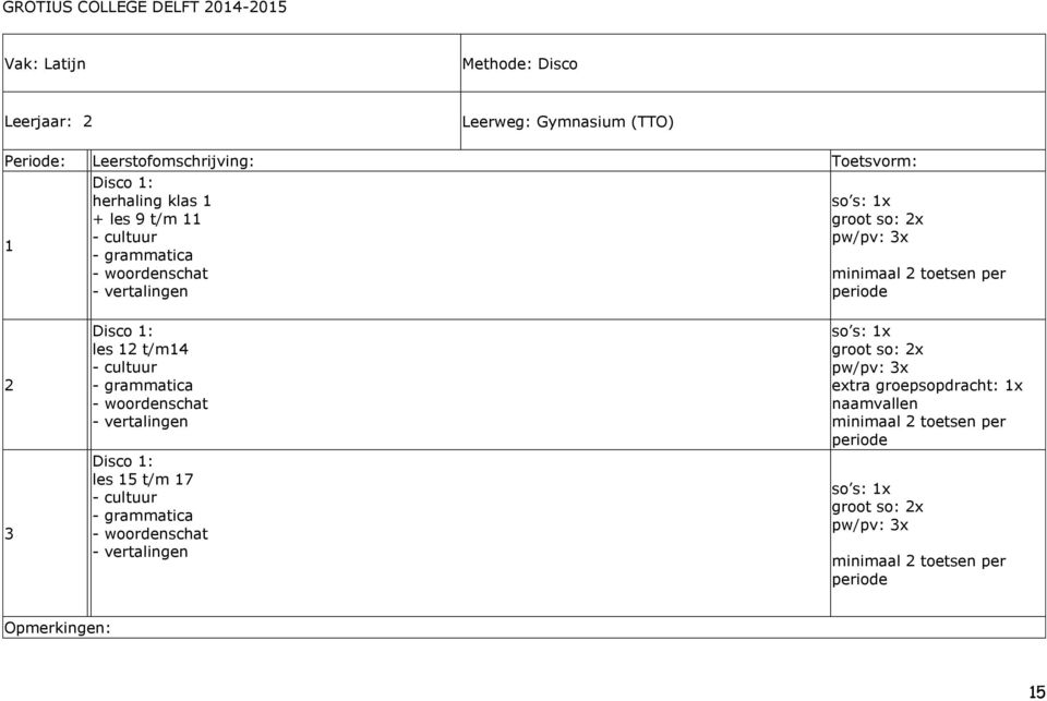 les t/m4 - cultuur - grammatica - woordenschat - vertalingen Disco : les 5 t/m 7 - cultuur - grammatica - woordenschat - vertalingen so s: x