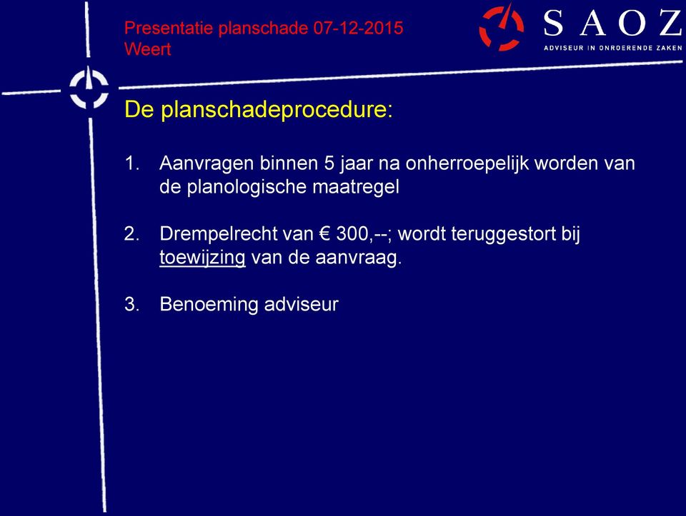 van de planologische maatregel 2.