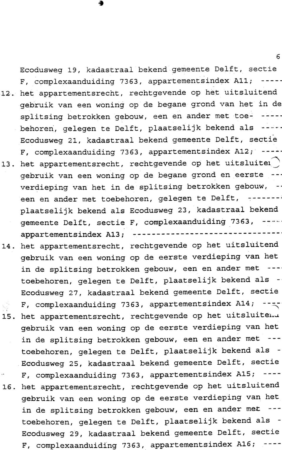 gemeente Delft, secti"e ~=i.