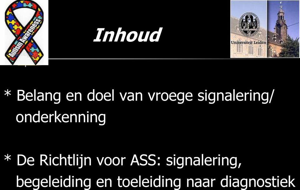 Richtlijn voor ASS: signalering,