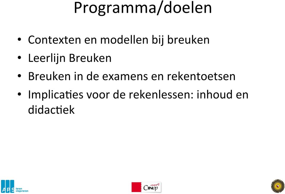 in de examens en rekentoetsen