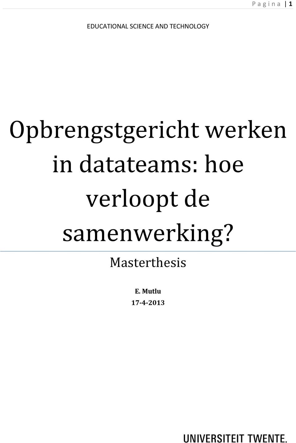 in datateams: hoe verloopt de