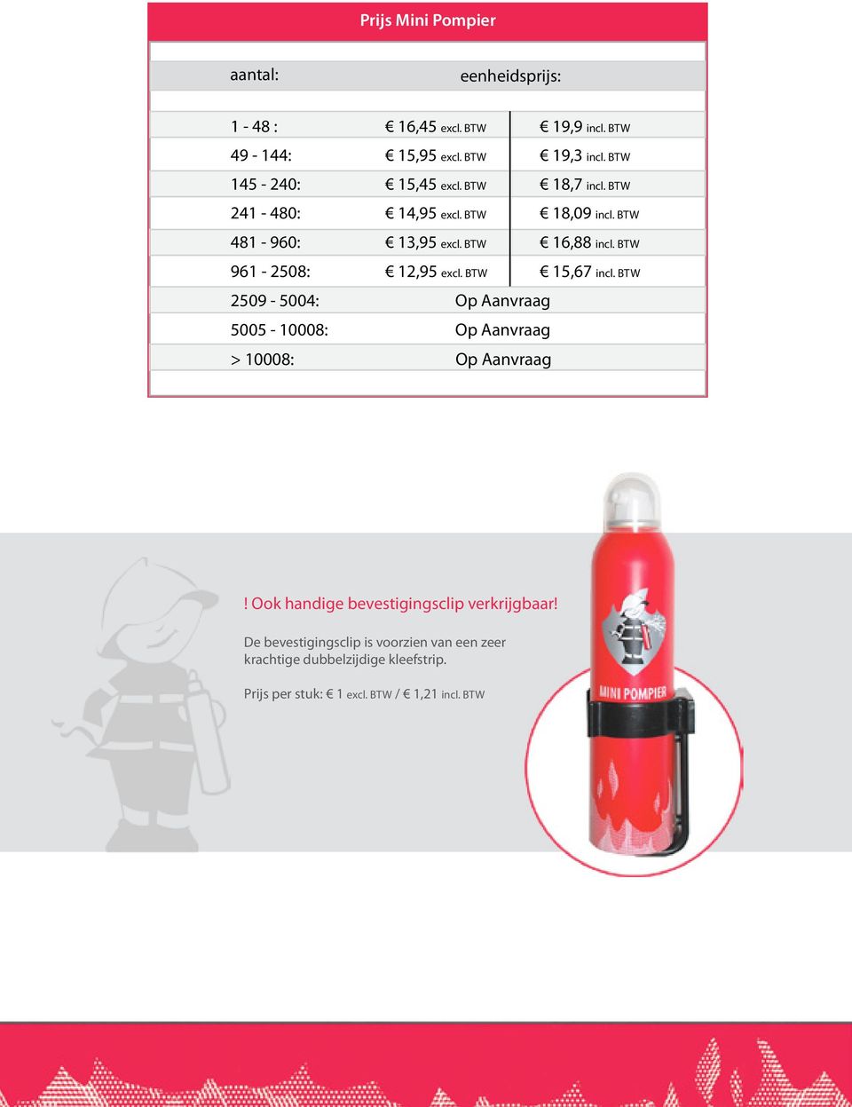 BTW 961-2508: 12,95 excl. BTW 15,67 incl. BTW 2509-5004: Op Aanvraag 5005-10008: Op Aanvraag > 10008: Op Aanvraag!