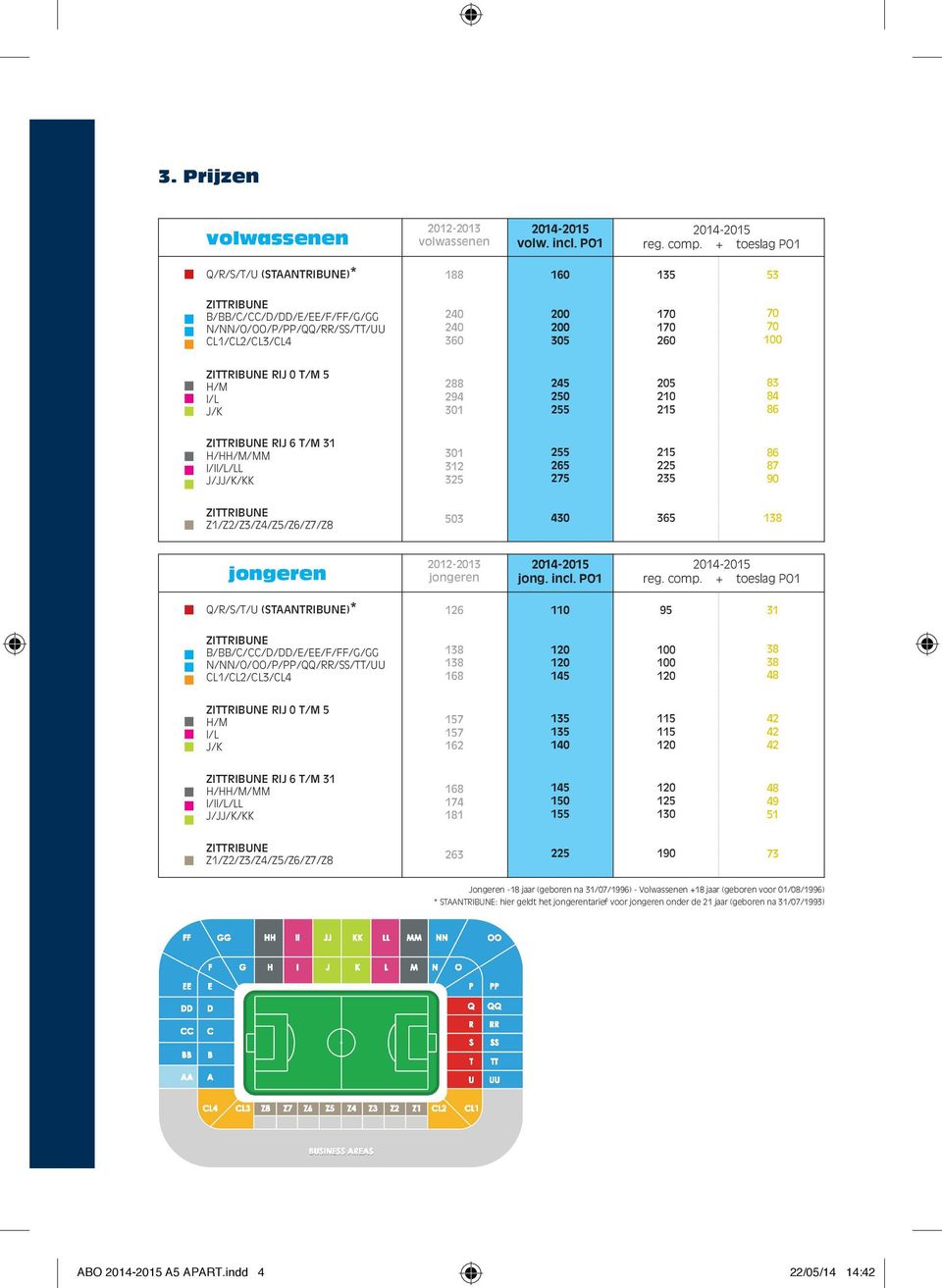 RIJ 0 T/M 5 H/M I/L J/K 288 294 301 245 250 255 205 210 215 83 84 86 ZITTRIBUNE RIJ 6 T/M 31 H/HH/M/MM I/II/L/LL J/JJ/K/KK 301 312 325 255 265 275 215 225 235 86 87 90 ZITTRIBUNE