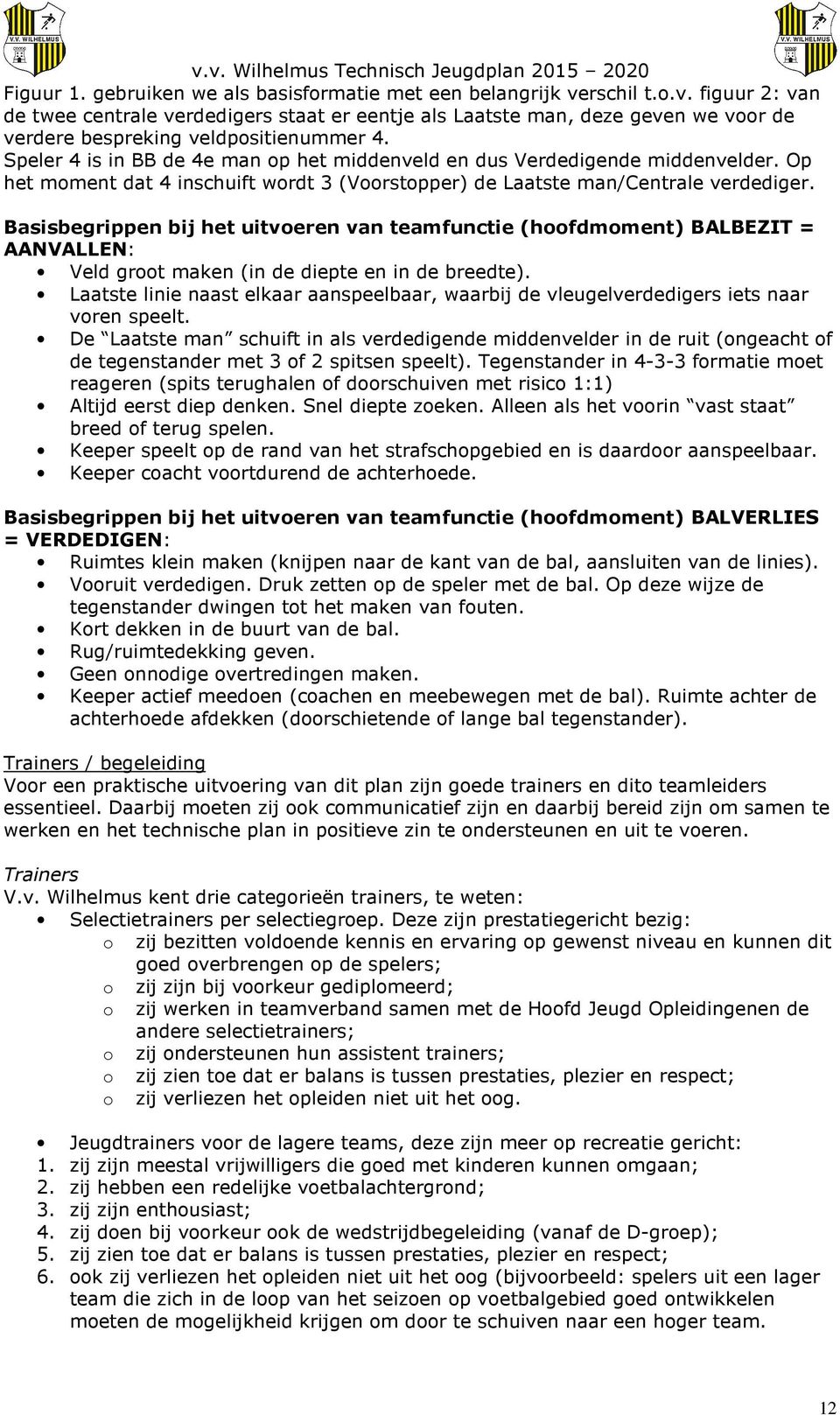 Basisbegrippen bij het uitvoeren van teamfunctie (hoofdmoment) BALBEZIT = AANVALLEN: Veld groot maken (in de diepte en in de breedte).