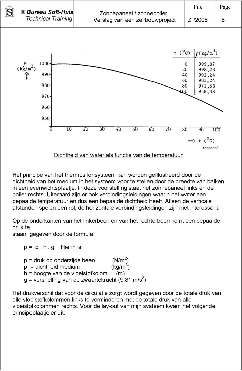 Uiteraard zijn er ook verbindingsleidingen waarin het water een bepaalde temperatuur en dus een bepaalde dichtheid heeft.