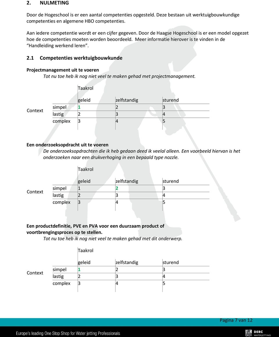 Meer informatie hierover is te vinden in de Handleiding werkend leren. 2.