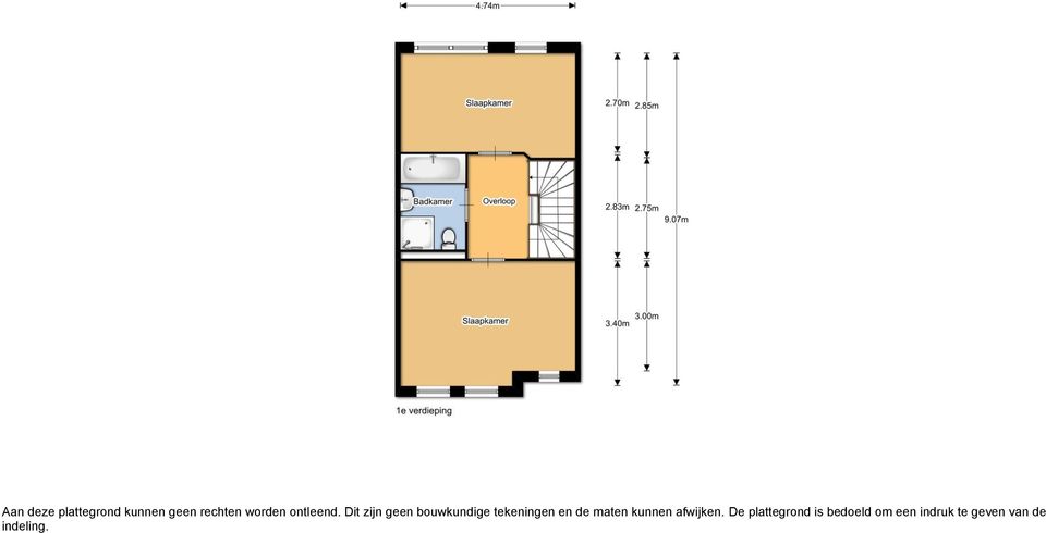 Dit zijn geen bouwkundige tekeningen en de