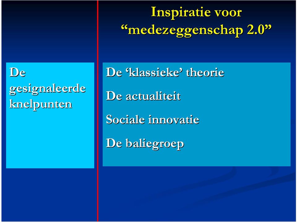 De klassieke theorie De