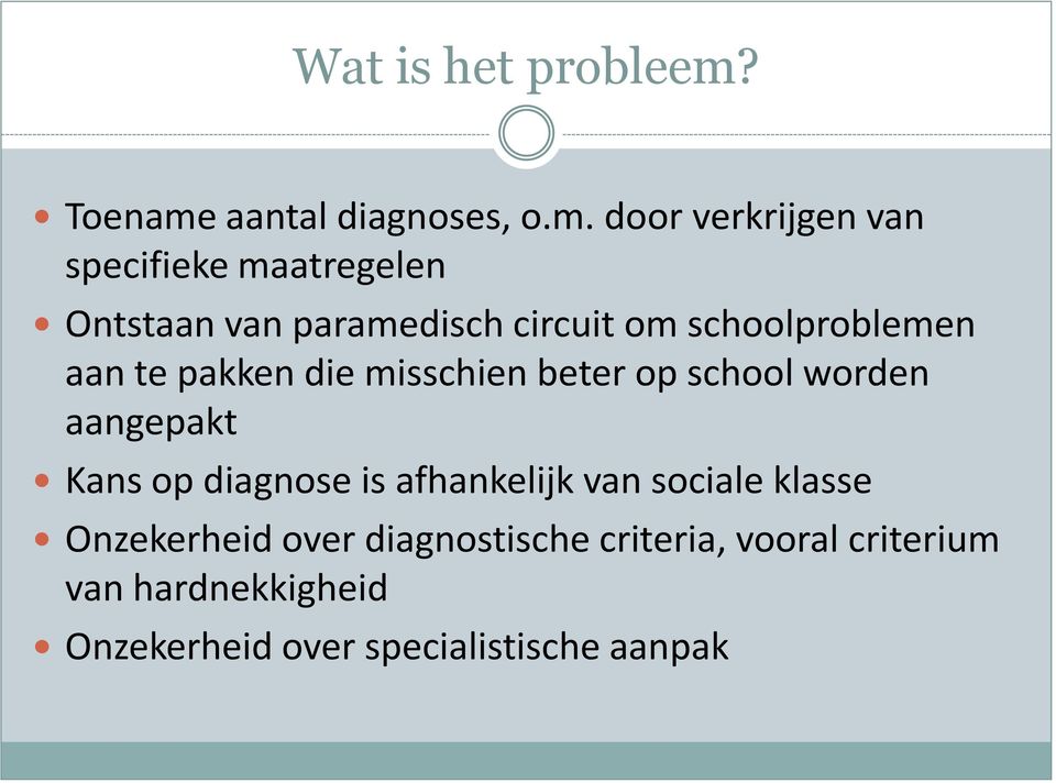 aantal diagnoses, o.m.