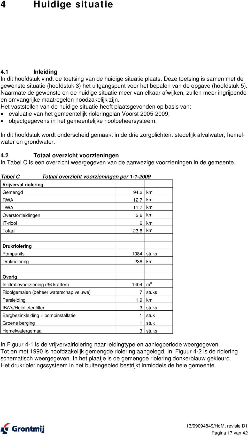 Naarmate de gewenste en de huidige situatie meer van elkaar afwijken, zullen meer ingrijpende en omvangrijke maatregelen noodzakelijk zijn.