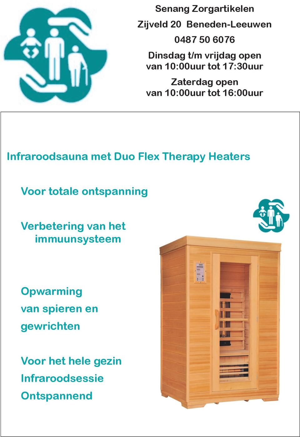 Infraroodsauna met Duo Flex Therapy Heaters Voor totale ontspanning Verbetering van