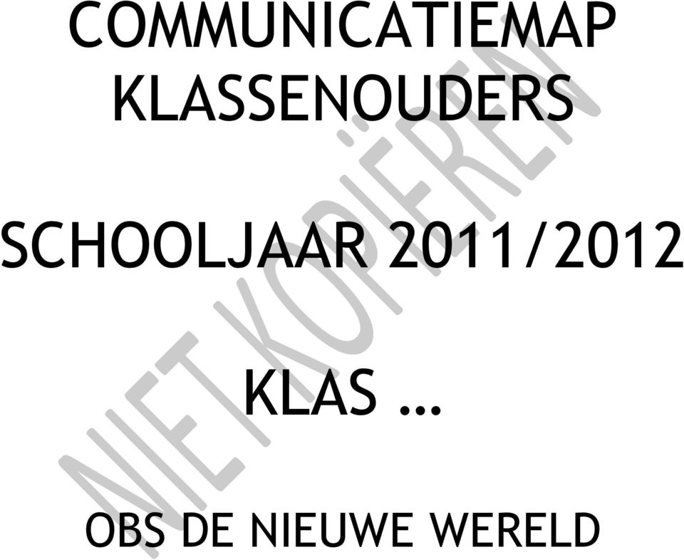 SCHOOLJAAR